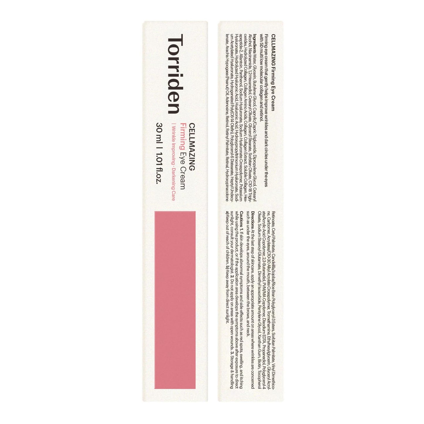 Torriden CELLMAZING Collagen Firming Eye Cream 30ml (1.01 fl.oz) | Wrinkle Improvement and Dark Circles Care | 5D Collagen Complex, 4R Pure Retinol