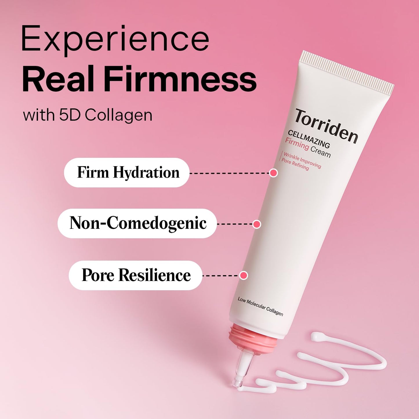 Torriden CELLMAZING Pore Perfecting Ampoule 1.01 fl.oz. + CELLMAZING Firming Cream 2.02 fl.oz. + CELLMAZING Firming Eye Cream 1.01 fl.oz | Improving Skin Elasticity | 5D Collagen Complex