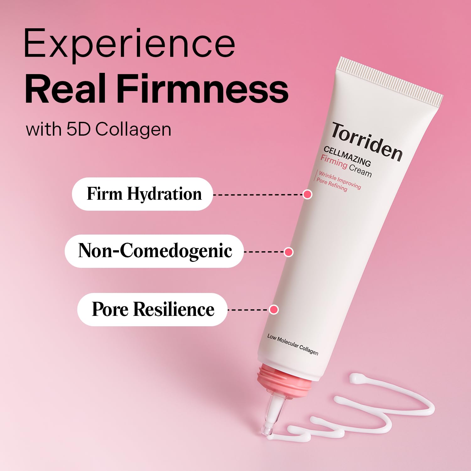 Torriden CELLMAZING Pore Perfecting Ampoule 1.01 fl.oz. + CELLMAZING Firming Cream 2.02 fl.oz. + CELLMAZING Firming Eye Cream 1.01 fl.oz | Improving Skin Elasticity | 5D Collagen Complex