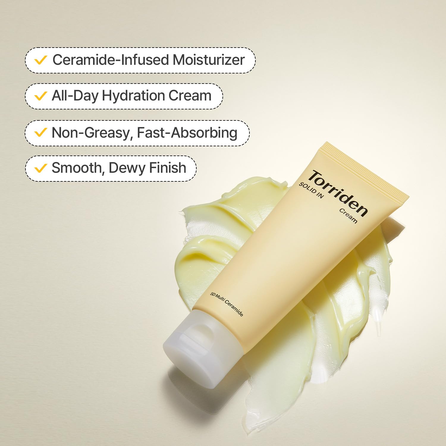 Torriden SOLID-IN Ceramide Skincare Set: Essence, Cream & Lip Essence - Hydrates, Soothes & Nourishes, Vegan, Cruelty-Free