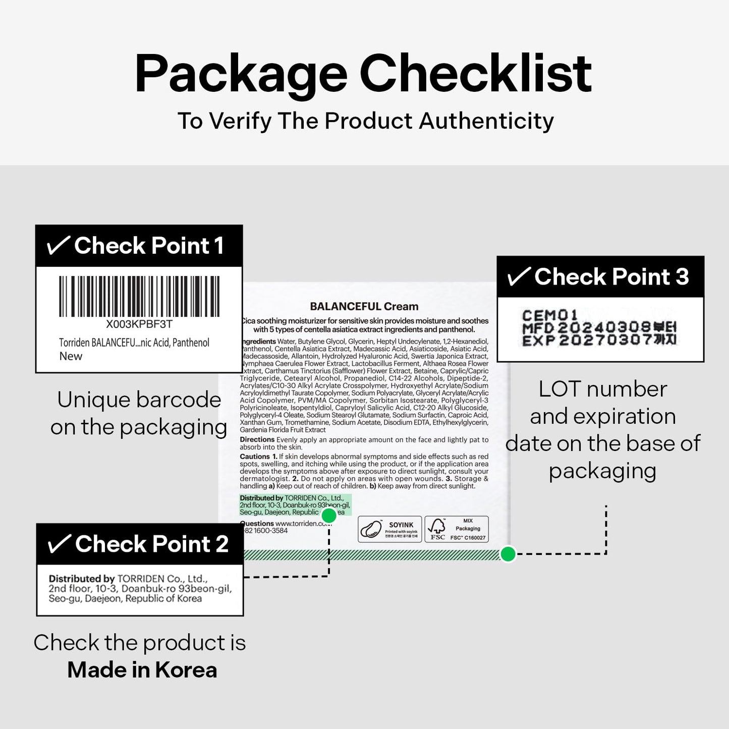 Torriden BALANCEFUL Cream 80ml (2.70 fl.oz.) | Soothing and Nourishing Moisturizer for Oily and Sensitive SKin | 5D CICA, Hydrolyzed Hyaluronic Acid, Panthenol