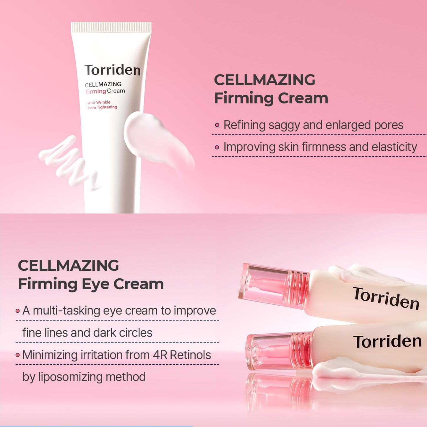 Torriden CELLMAZING Firming Eye Cream 30ml (1.01 fl.oz) + CELLMAZING Firming Cream 60ml (2.02 fl.oz)