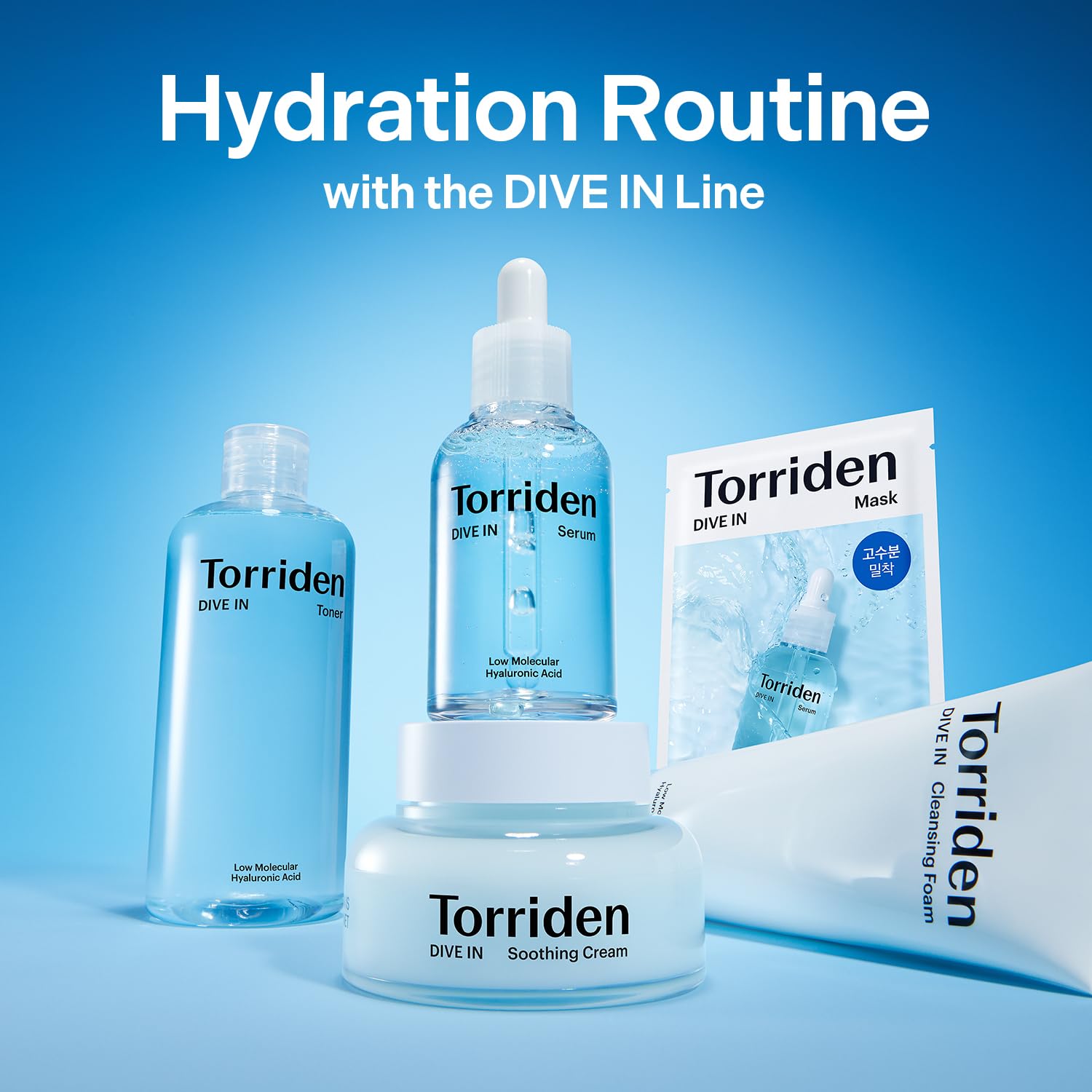 Torriden DIVE IN Cleansing Foam Face Wash 150ml (5.07 fl.oz.) | Hydrating Daily Facial Cleanser for All and Sensitive Skin | Hyaluronic Acid, Panthenol, Allantoin