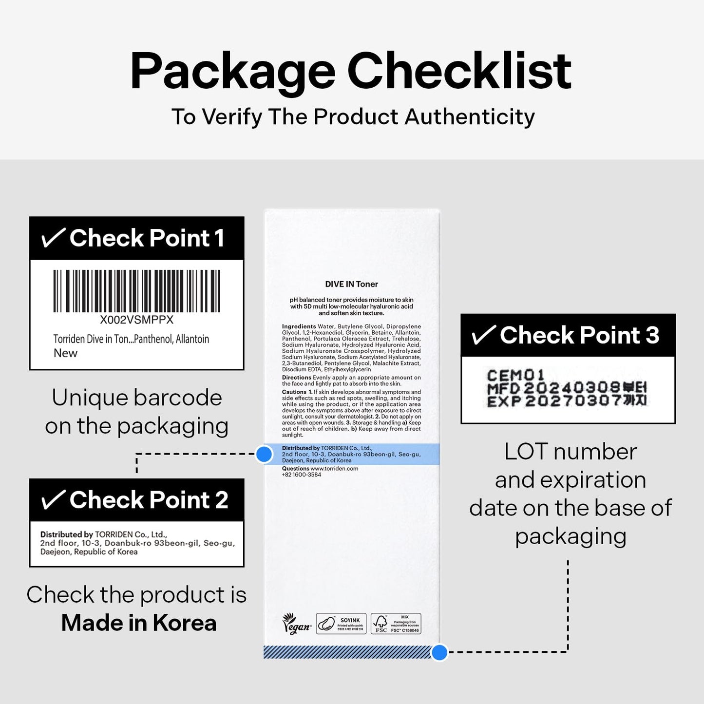 Torriden Dive in Toner 300ml (10.14 fl. oz.) | pH Balancing Facial Toning Water for Dry Skin | Hyaluronic Acid, Panthenol, Allantoin